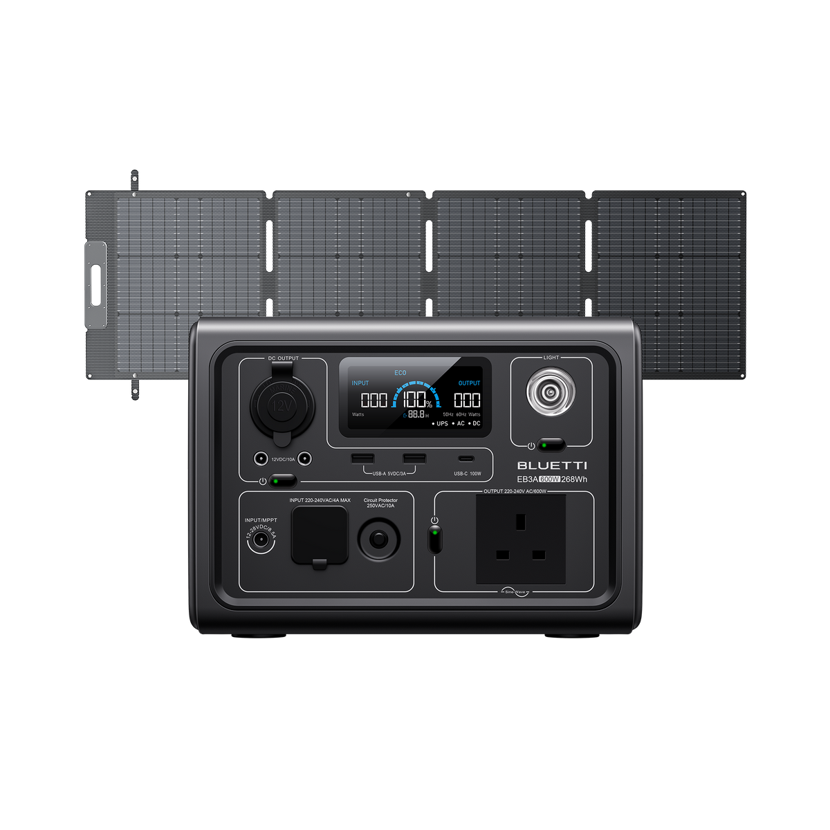 BLUETTI EB3A Portable Power Station | 600W 268Wh (Amazon)