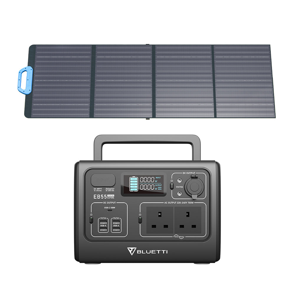 BLUETTI EB55 Portable Power Station | 700W 537Wh