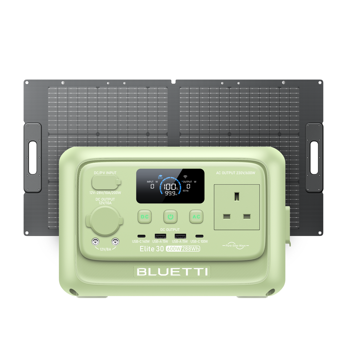 BLUETTI Elite 30 V2 Portable Power Station | 600W 288Wh