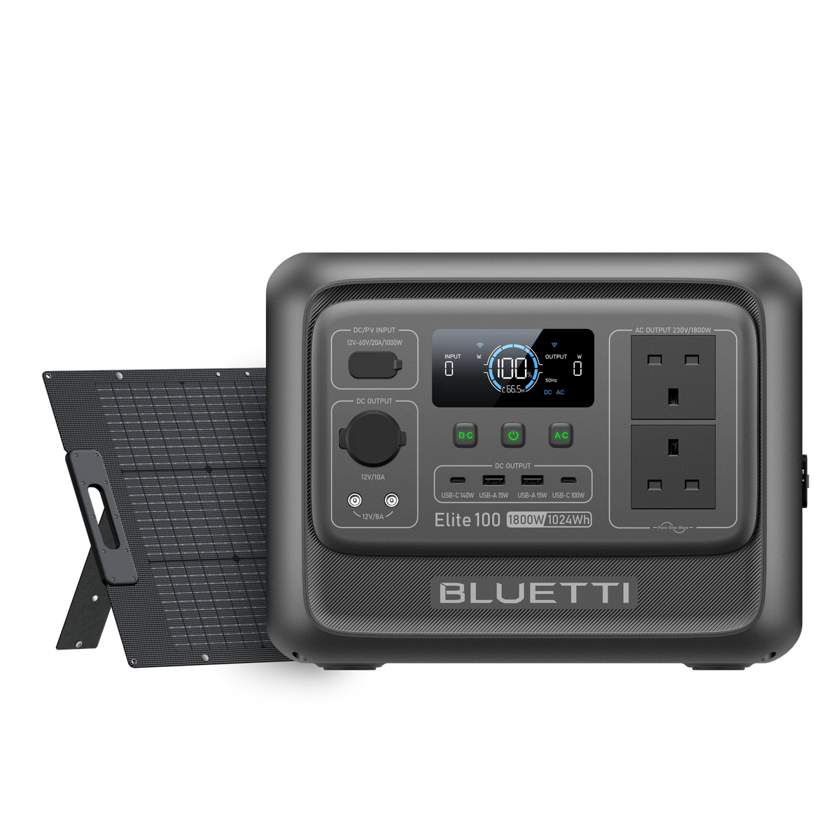 BLUETTI Elite 100 V2 Portable Power Station | 1,024Wh 1,800W