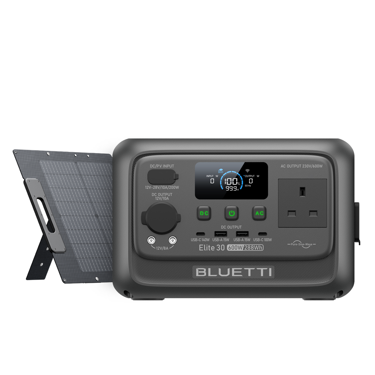 BLUETTI Elite 30 V2 Portable Power Station | 600W 288Wh