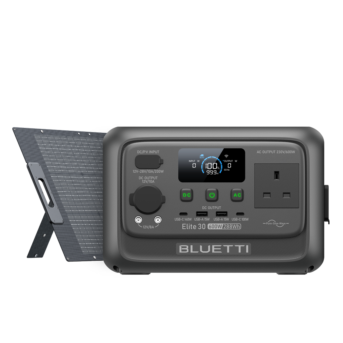 BLUETTI Elite 30 V2 Portable Power Station | 600W 288Wh