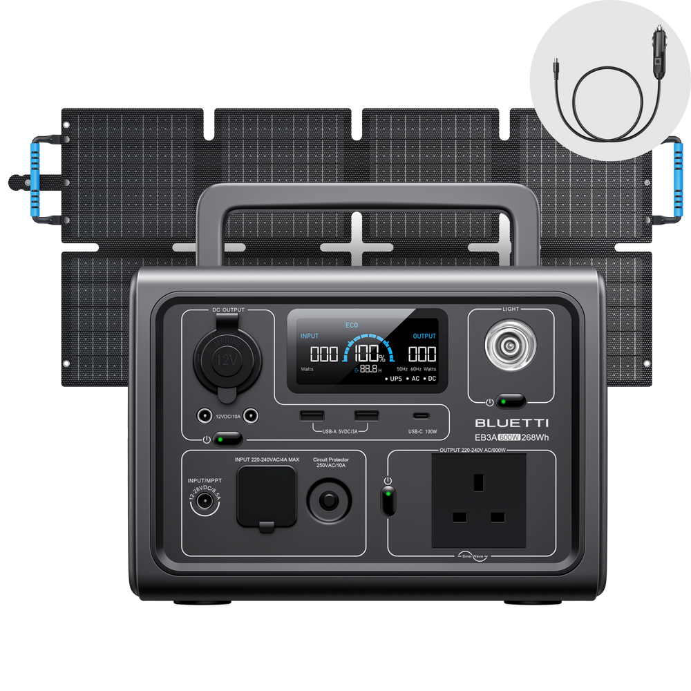 BLUETTI EB3A Portable Power Station | 600W 268Wh
