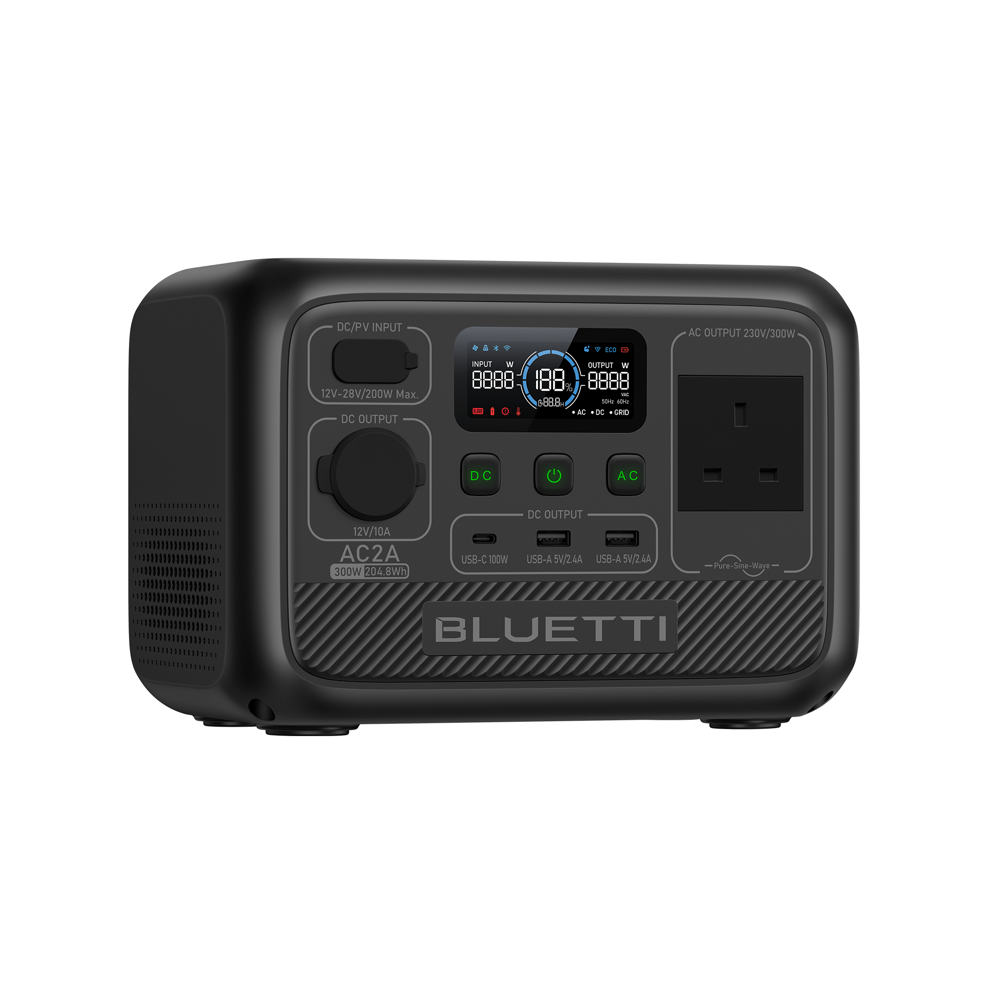 BLUETTI AC2A Portable Power Station | 300W 204Wh