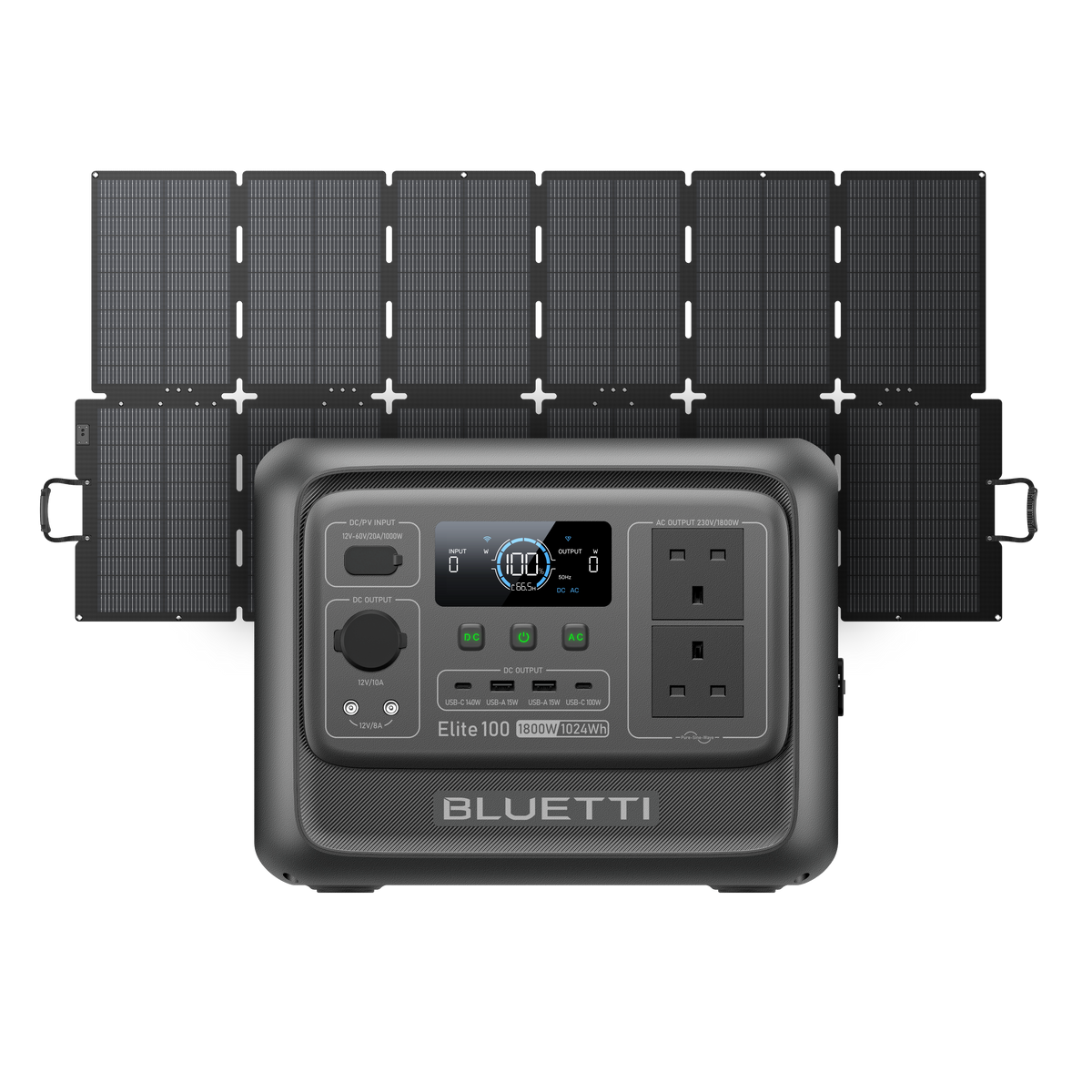BLUETTI Elite 100 V2 Portable Power Station | 1,024Wh 1,800W