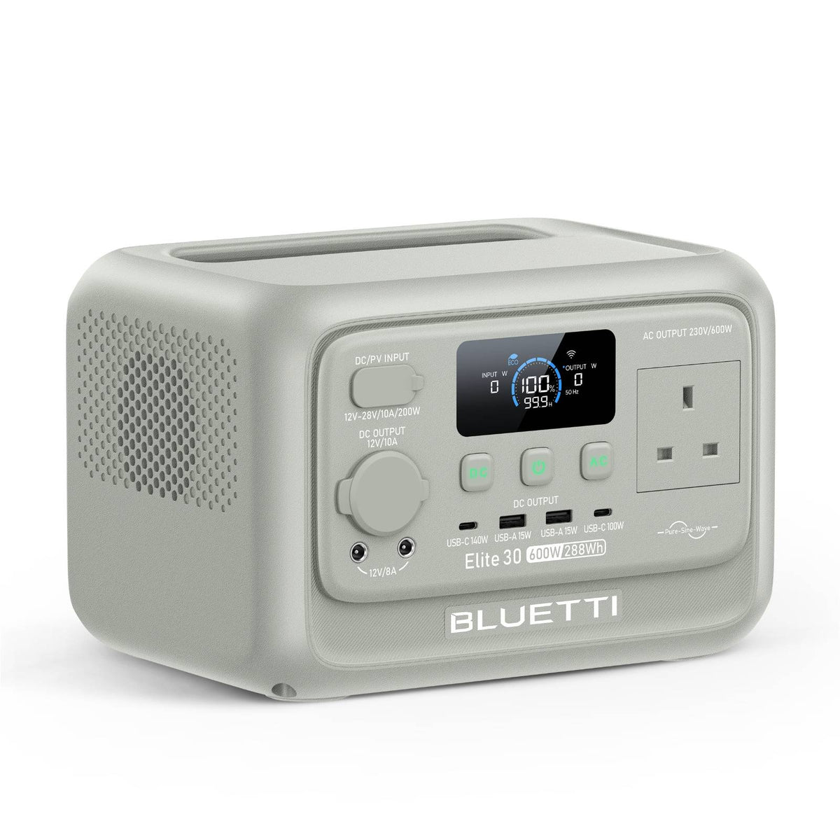 （Amazon）Portable BLUETTI Elite 30 V2 Power Station | 600 W 288 Wh