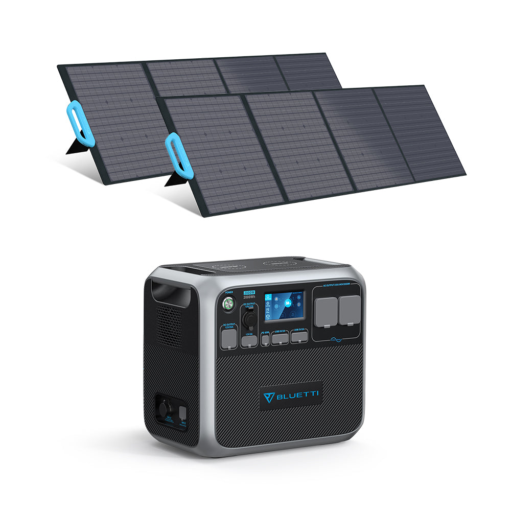 BLUETTI AC200P + PV200 Solar Generator Kit