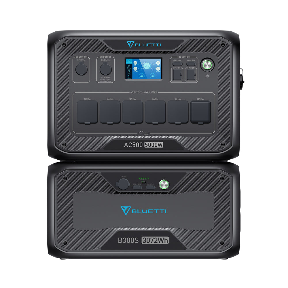 BLUETTI AC500 + B300K Home Battery Backup