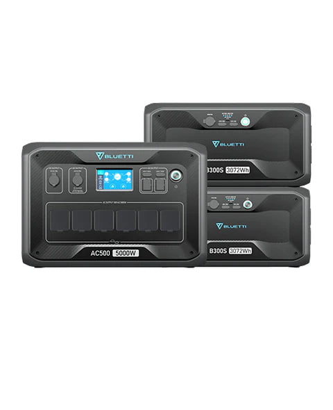 BLUETTI AC500 + B300K Home Battery Backup