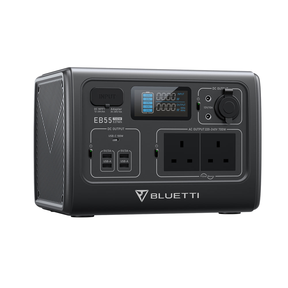 BLUETTI EB55 Portable Power Station | 700W 537Wh
